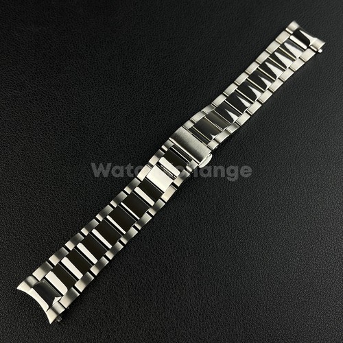 Curved end metal watchband - curved, fit