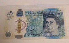 Five Pound Note £5 Queen Elizabeth Uncirculated UNC| Serial AA02