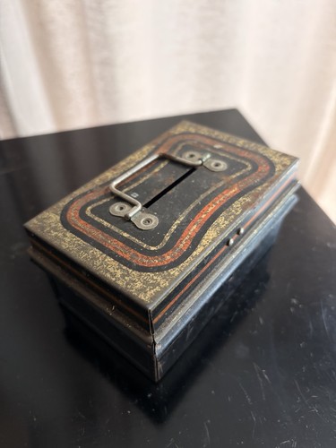 Antique toleware metal - antique, cash