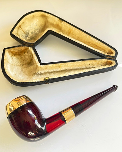 Antique cherry bakelite - antique, gold
