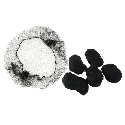 Elastic mesh hairnets 100pcs - elastic,