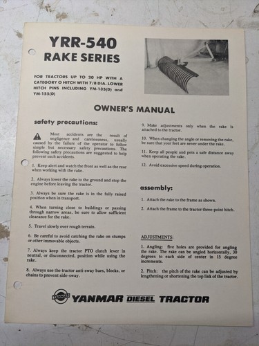 Yanmar diesel tractor owners - diesel,