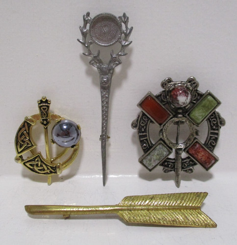 Brooches and head neck - and,