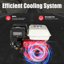 212cc 7.5 Hp Manual Start Horizontal Engine Go Kart Gas Engine Motor 4-stroke