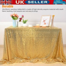 Rectangle Sequin Glitter Tablecloth Sparkly Table Cloth Cover Wedding Party NEW