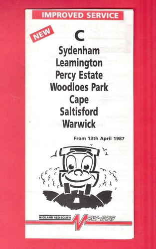 Bus timetable leaflet - bus,