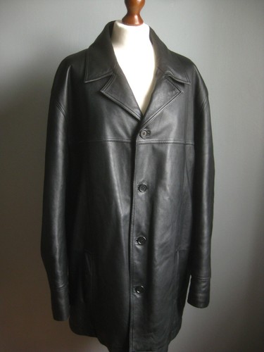 Leather jacket large - m&s,