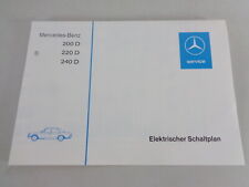 Electric Wiring Diagram Mercedes W123 200 D / 220 D / 240 D Diesel from 01/1976