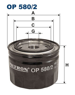 Oil filter filtron - oil, 580/2