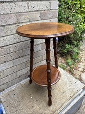 Antique side table cricket - side,