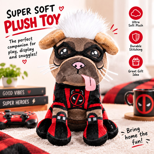 Cuddly plush dog - plush,