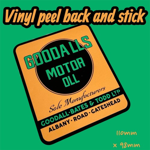 Goodalls motor oil - motor, vintage