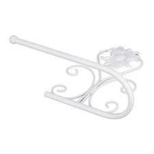 (White)Toilet Paper Holder Wall Mounted Vintage Toilet Paper Roll Holder Towel