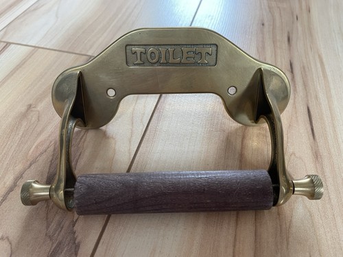 Vintage retro brass toilet - vintage/retro,