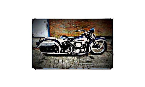 1947 harley knucklehead bike - harley,