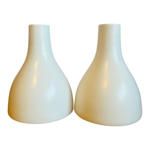 Pair ikea cream ceramic vases - ikea,