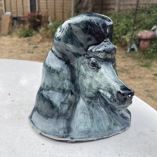 Signed studio pottery dog - pottery,