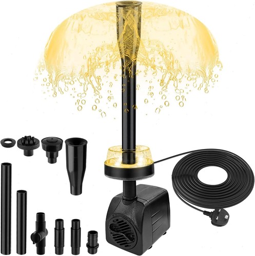Water feature pump with light - feature,