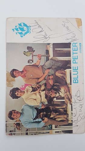 Blue peter signed autograph - blue,