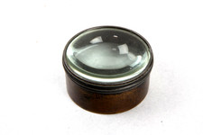 antique BRASS CONDENSER LENS -