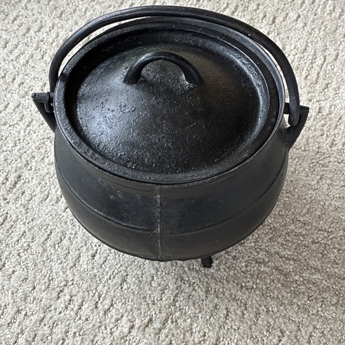 Antique kitchen witch cauldron - antique,
