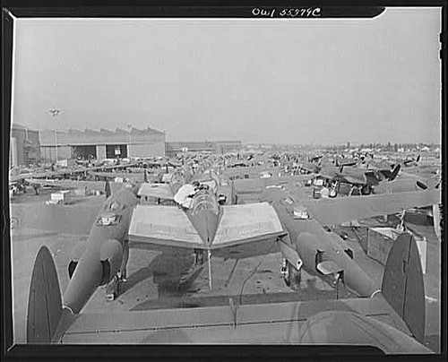 Military airfield 1940s - military,