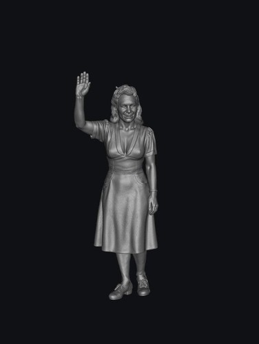 Smf9567 1940 female waving - female,