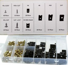 170pc Assorted Spire Clips U