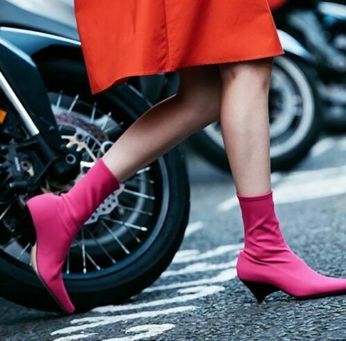 Zara fuchsia pink ankle - fuchsia, boots