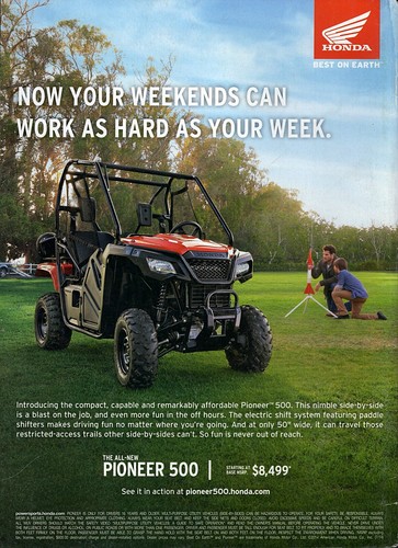 2014 honda pioneer 500 quad - 2014,
