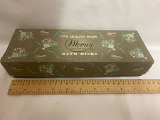 Rare Vintage Morny of Regent Street London Bath Disks Floral EMPTY Box FC