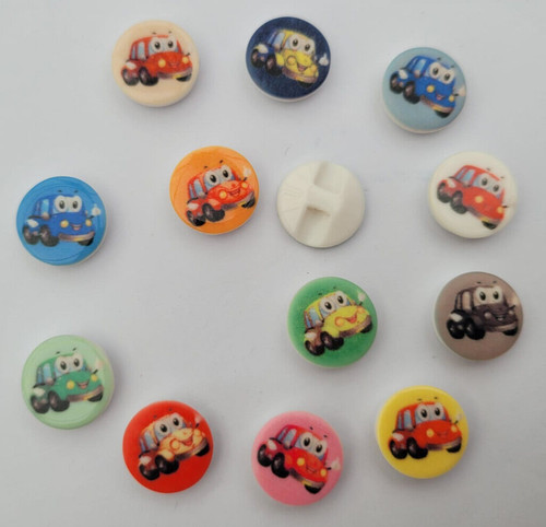 Baby buttons cars 14mm - -,