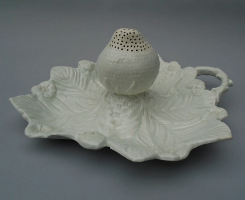 Ivory white glazed - , earthenware
