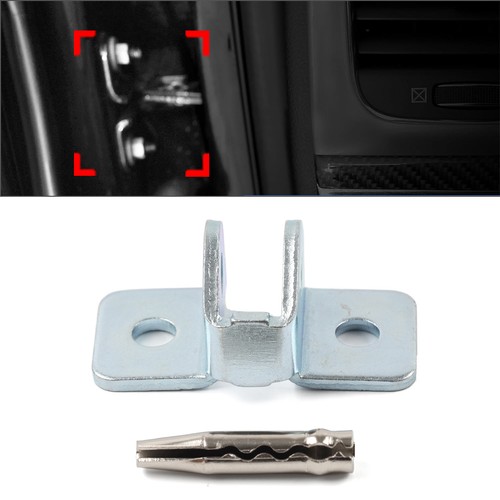 Door check arm bracket - door, pin