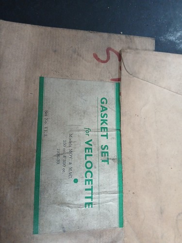 Velocette mov mac gasket - velocette,