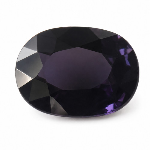 Natural purple spinel oval - natural, cut
