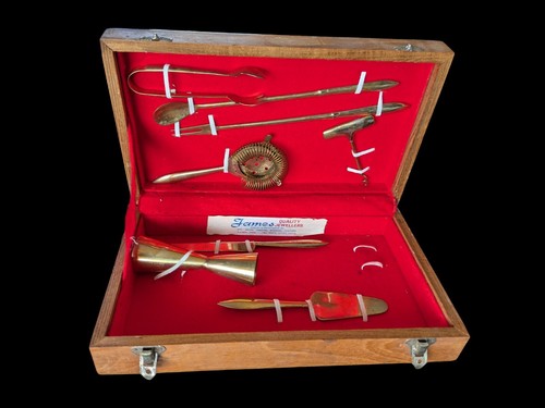 Vintage boxed portable bar - boxed, set