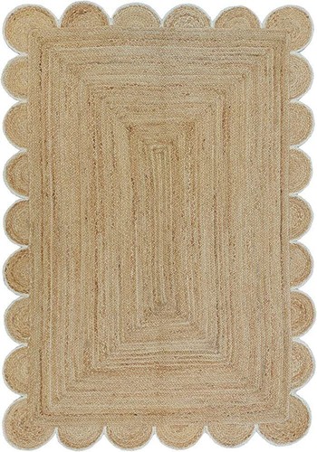 Rug scallop hallway - rug,