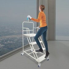 4 Step Ladder Rolling Stairs