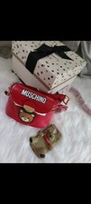 Girls/ Women's Mochino Red Leather Fanny Pack