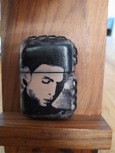 Zippo custom hand made leather