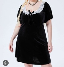 cider velvety black dress
