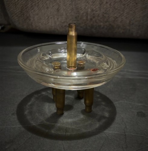 308 cal brass casing ashtray - brass, /