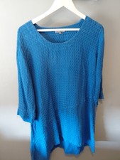 Sahara blue birds eye linen
