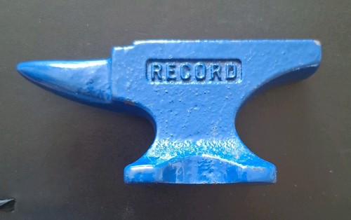 Vintage blue mini record anvil - vintage,