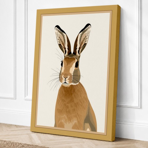 Portrait hare botanical - portrait,