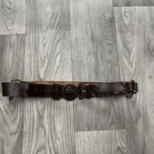 1950’s vintage Leather boys Scout Belt, brown leather