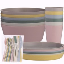 Dinnerware Set 36PCS Plastic