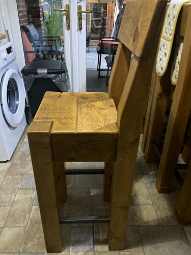 Solid oak bar - solid, with