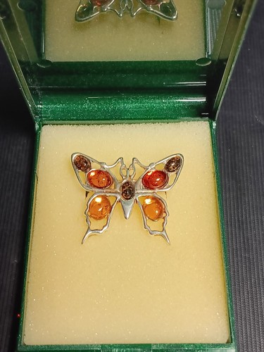 Butterfly brooch sterling - butterfly,